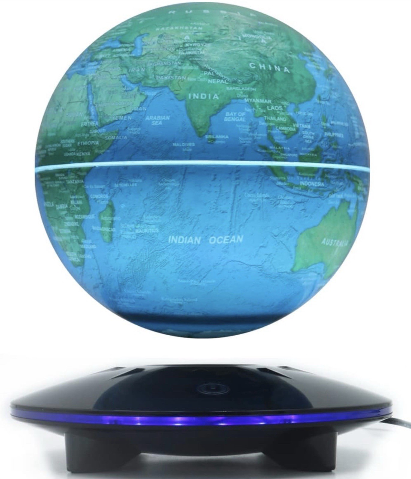 Magnetic Levitating Globe, 6 Inch LED Levitation Floating World Map Globe