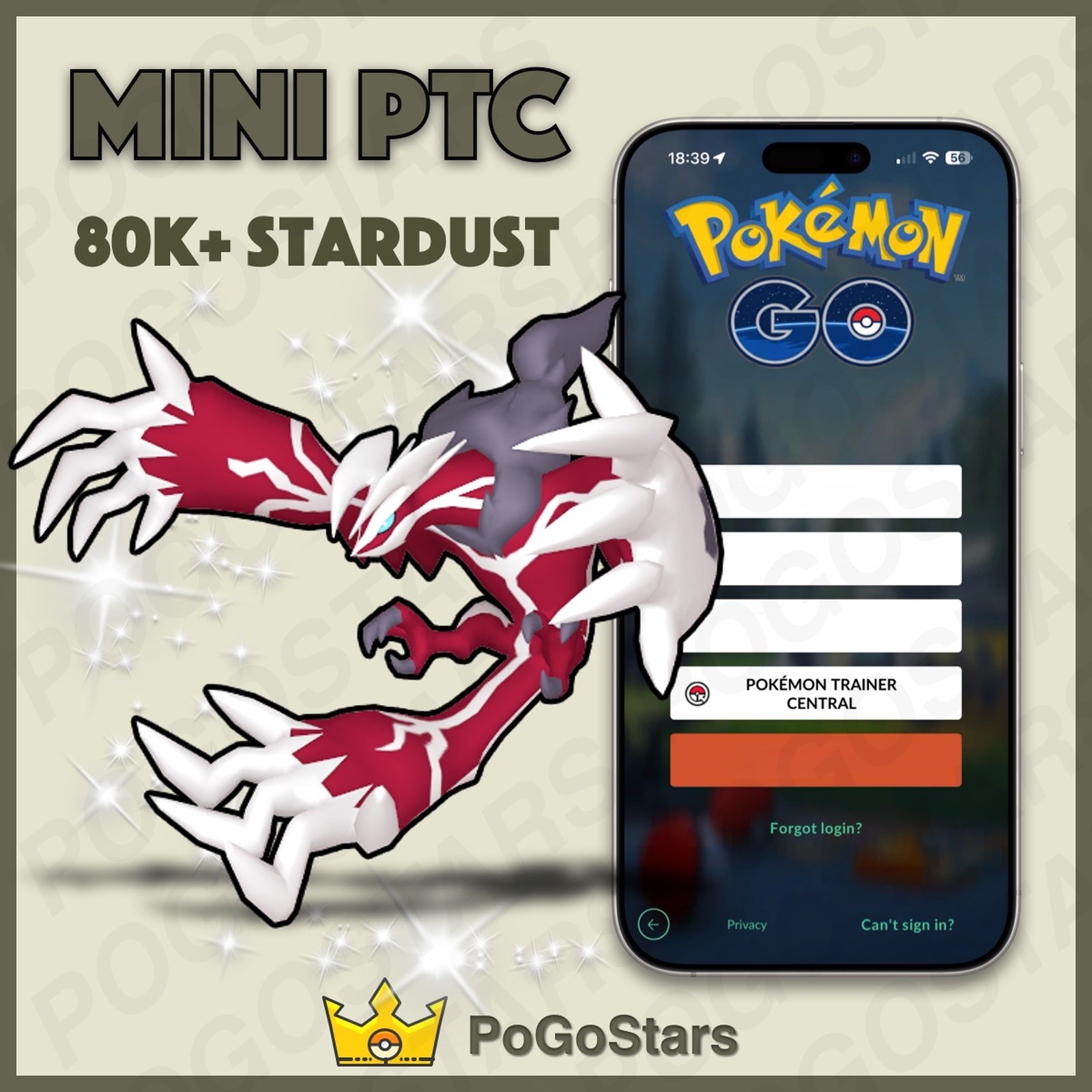 Pokémon PTC GO - Shiny Yveltal - 80K Stardust✨Read Description✨