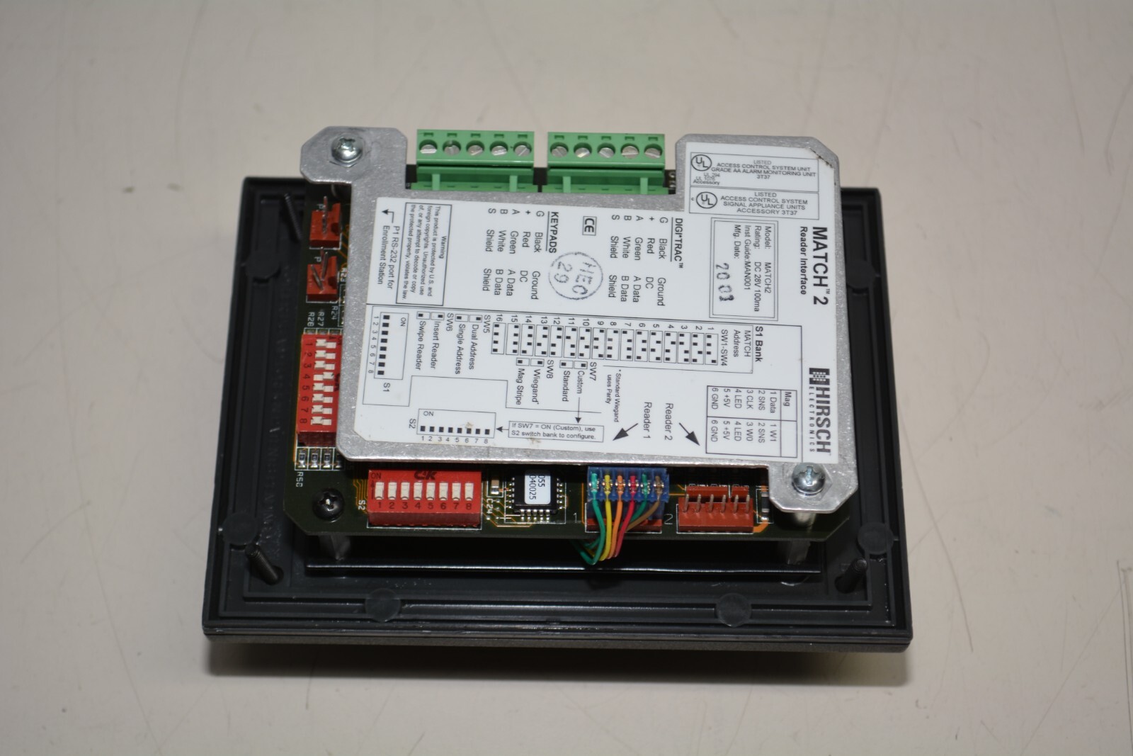 HIRSCH ELECTRONICS Match 2 Reader Interface #W3977
