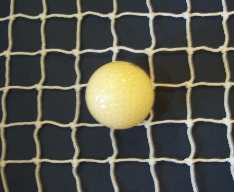 40' x 2'  WHITE SQUARE MESH NYLON GOLF BARRIER BACKSTOP NETTING  1" #18