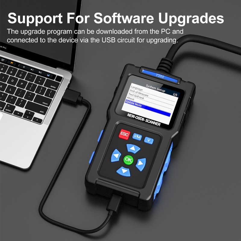 T200 OBD2 Car Diagnostic Scanner Engine Code Reader Battery Tester Smart