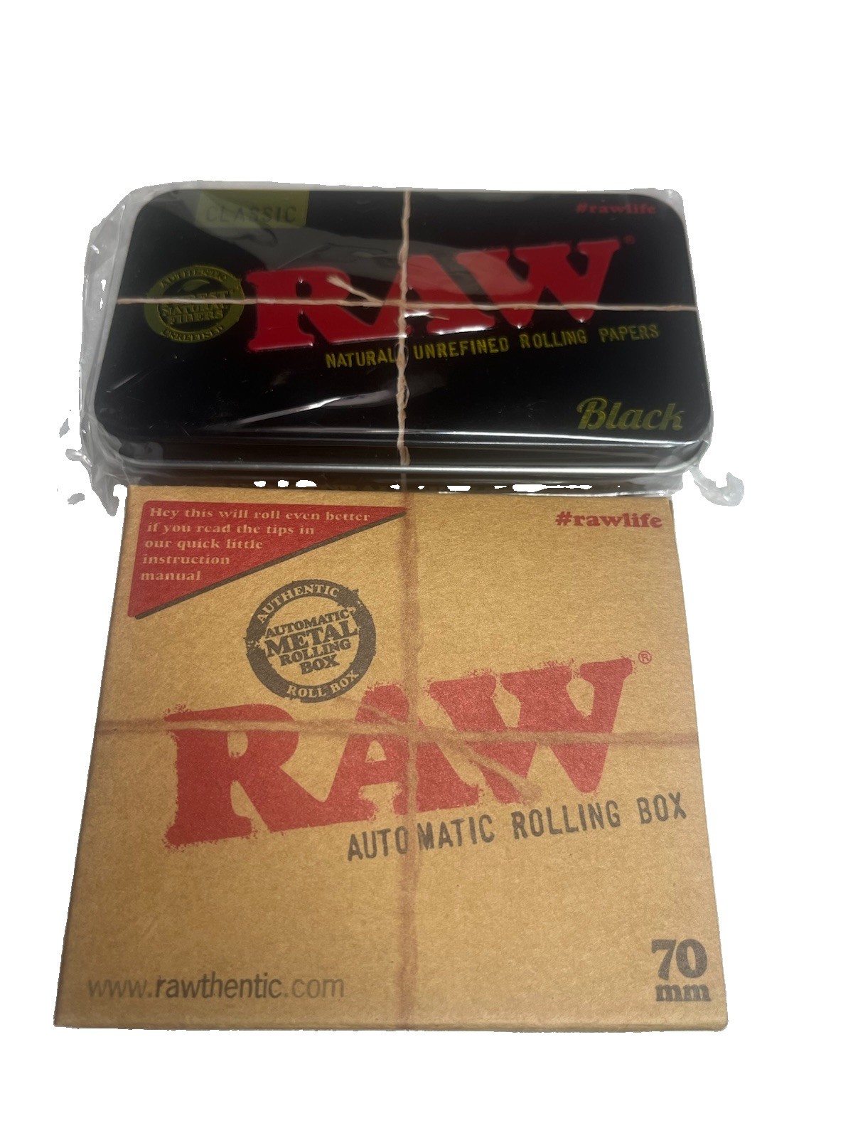 RAW Roll 70mm Automatic Rolling Machine Box And Metal Tin Can Cigarette Roller