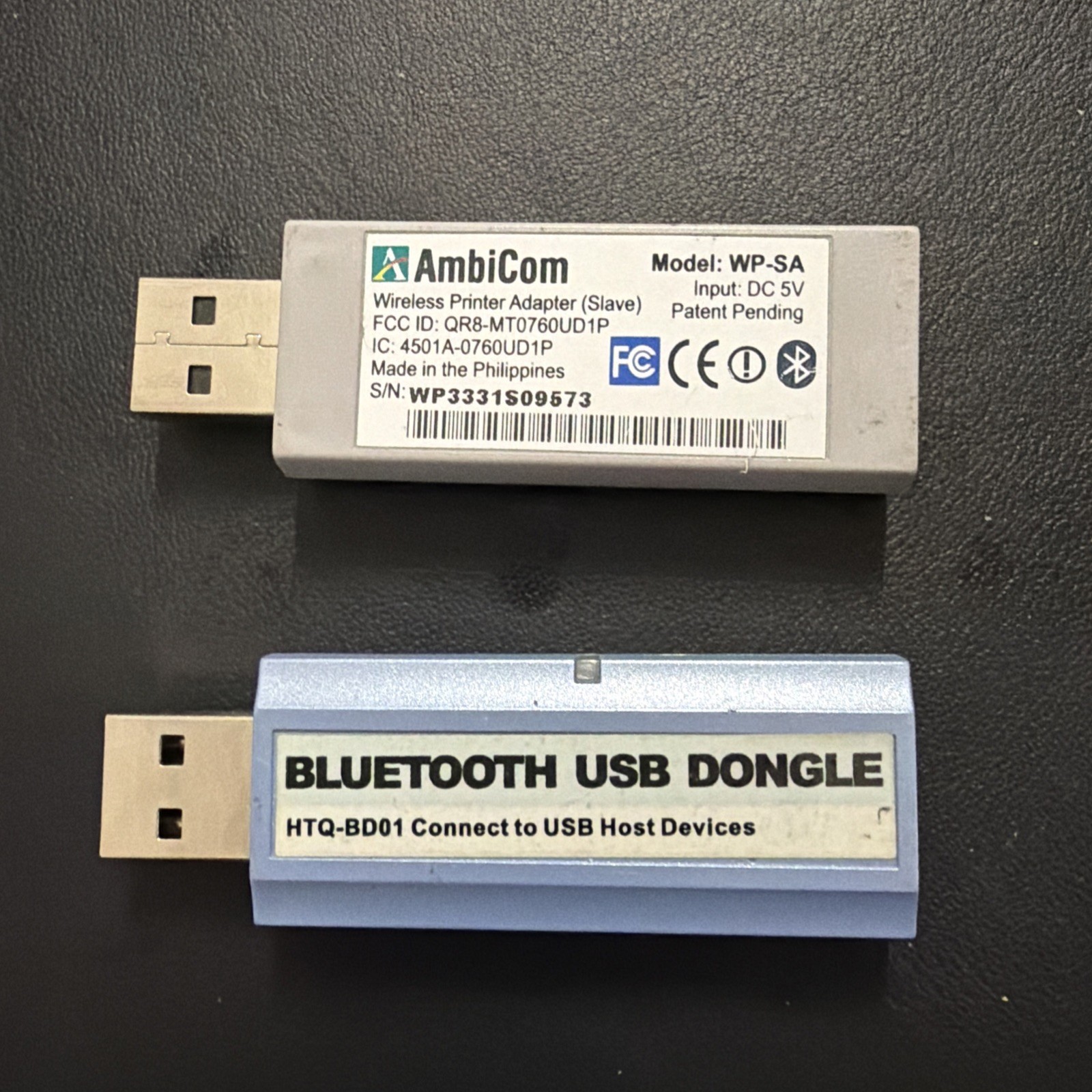 Wireless Printer Dongle & Bluetooth Usb Dongle Model WP-SA & HTQ-BD01