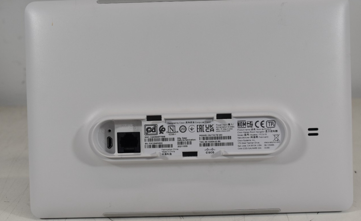 Cisco TTC5-15 Room Navigator Touch Panel