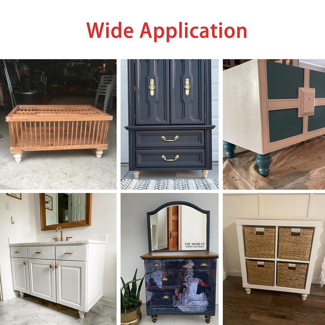 4 Inch Wooden Furniture Legs, Solid Wood Unpainted Furniture Legs, Ottoman/Lo...