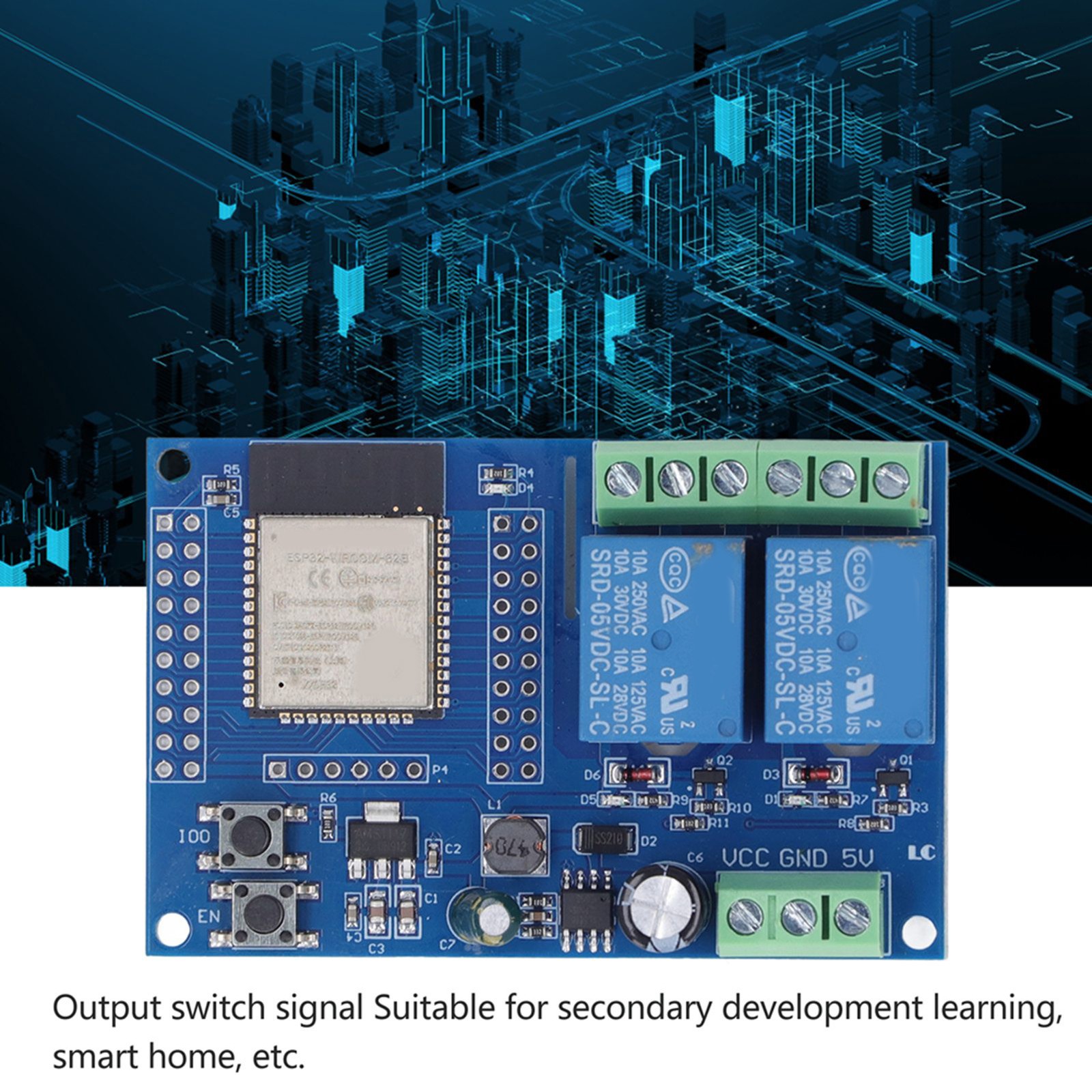 Relay Module 4 M Byte Flash Programmable Keys Relay Module DC5-60V Part