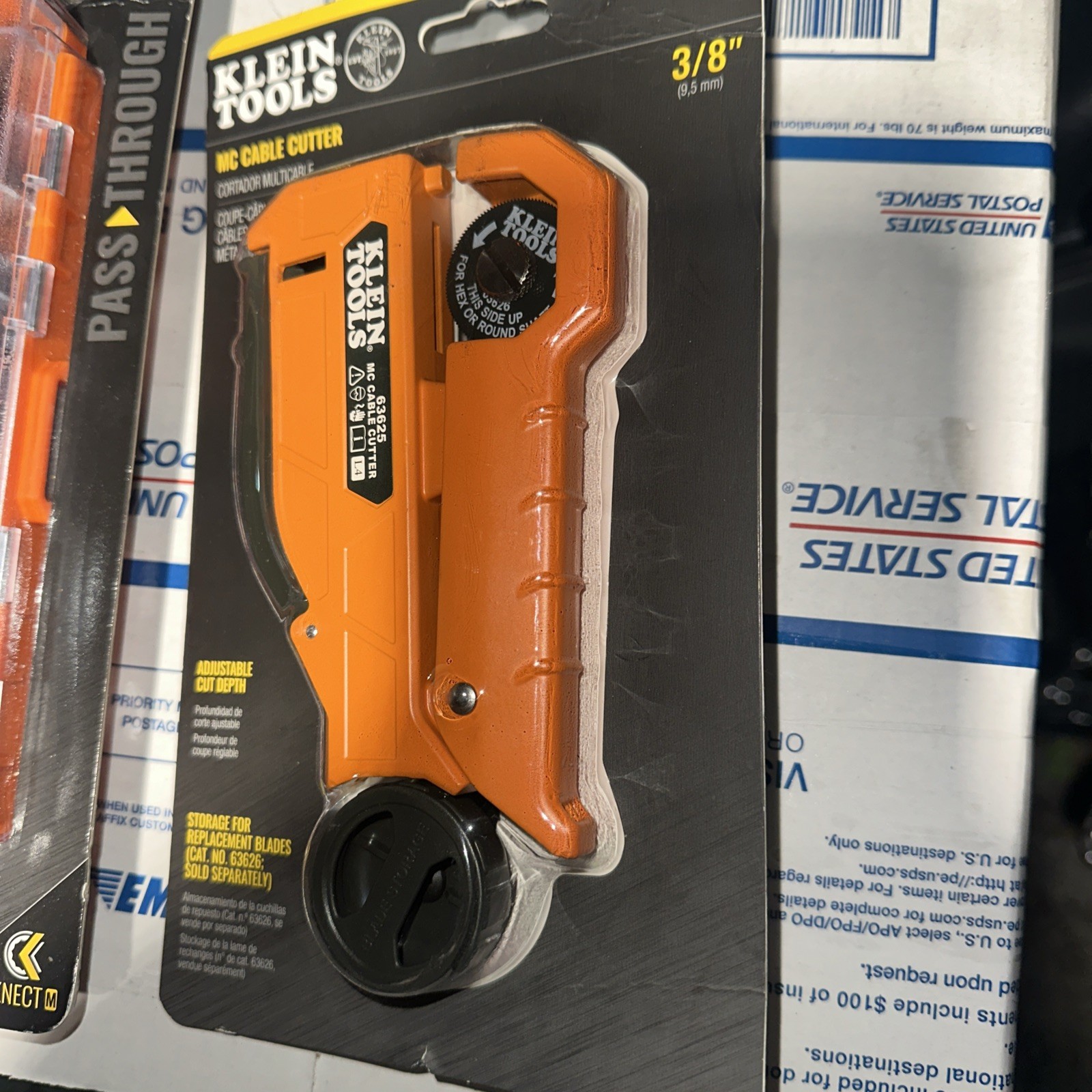 NEW! Klein Tool Bundle 65400 Pass Through Socket Set & 63625 MC Cable Cutter
