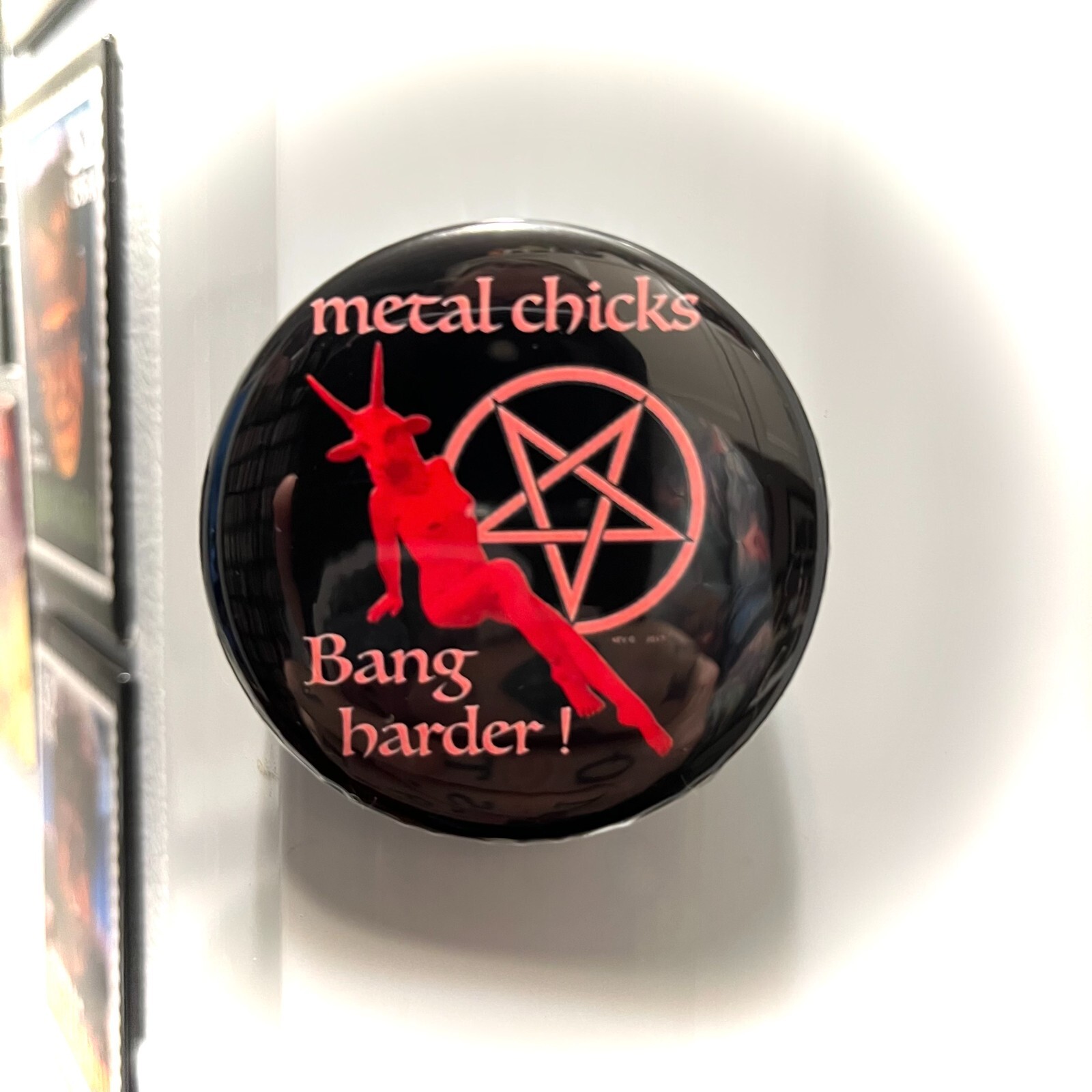 Heavy Black Death Metal Pentagram Magnetic Beer Bottle Opener - Baphomet