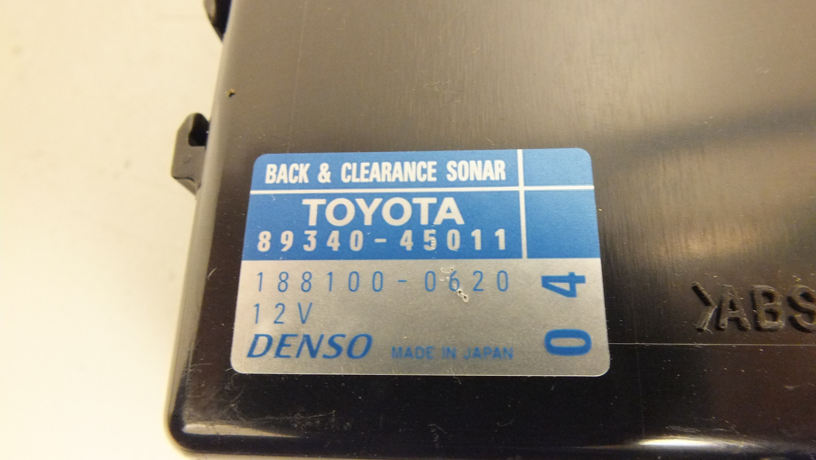 06 07 2006 TOYOTA SIENNA BACK & CLEARANCE WARNING CONTROL MODULE 89340-45011 #75