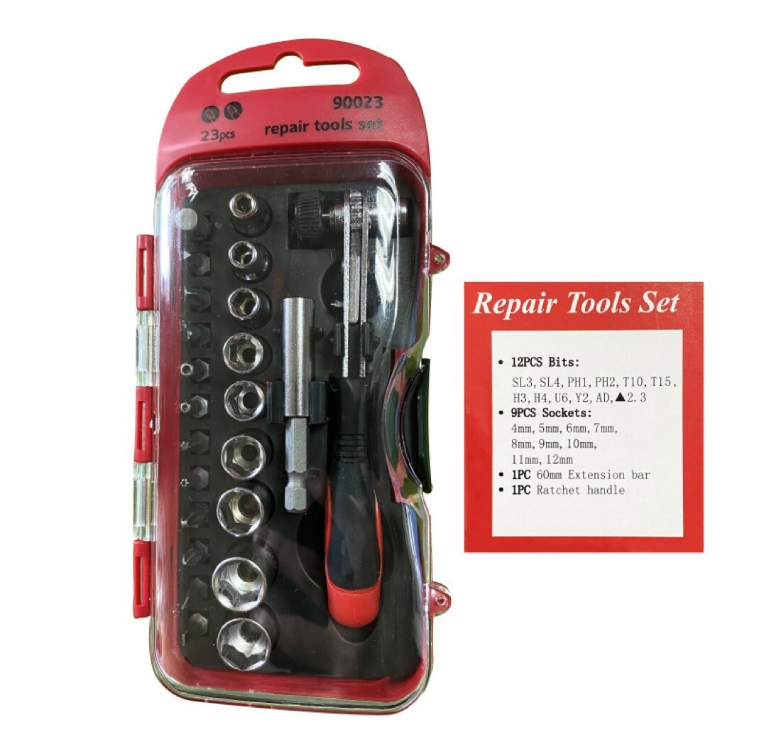 23 pieces essential tools