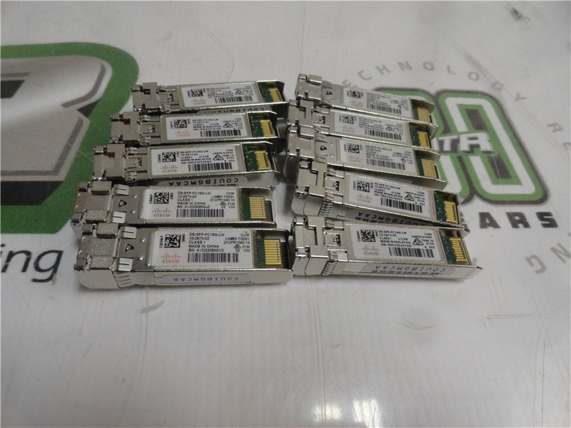 Cisco DS-SFP-FC16G-LW 10-2673-02 16Gbps FC Long Wave SFP Transceiver Lot of 10
