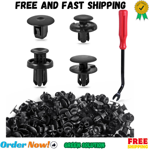 Assortment Push Retainer Clips Kit with 4 Size Compatible Honda Acura Accord Civ