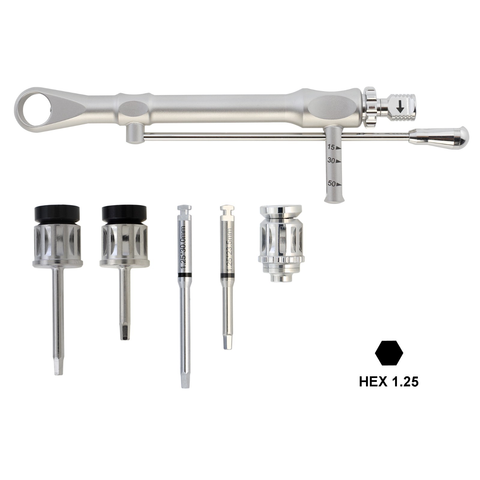 Implant Hex Driver 1.25mm Screwdriver 0.050" Torque Wrench Adapter Astra Zimmer