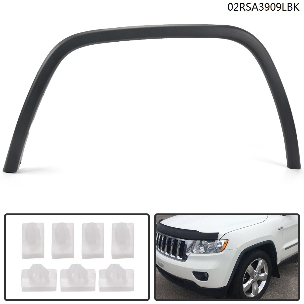 FRONT FENDER FLARE TEXTURED LEFT DRIVER SIDE FIT FOR 11-17 JEEP GRAND CHEROKEE