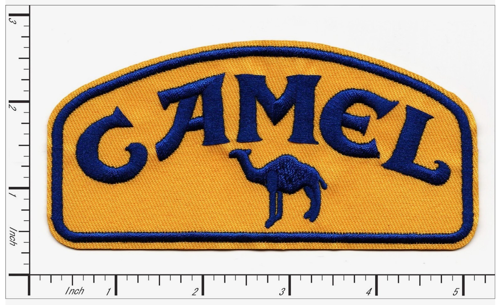 Camel Embroidered Iron On Patch – Vintage Cigarette Logo Retro Americana Patch
