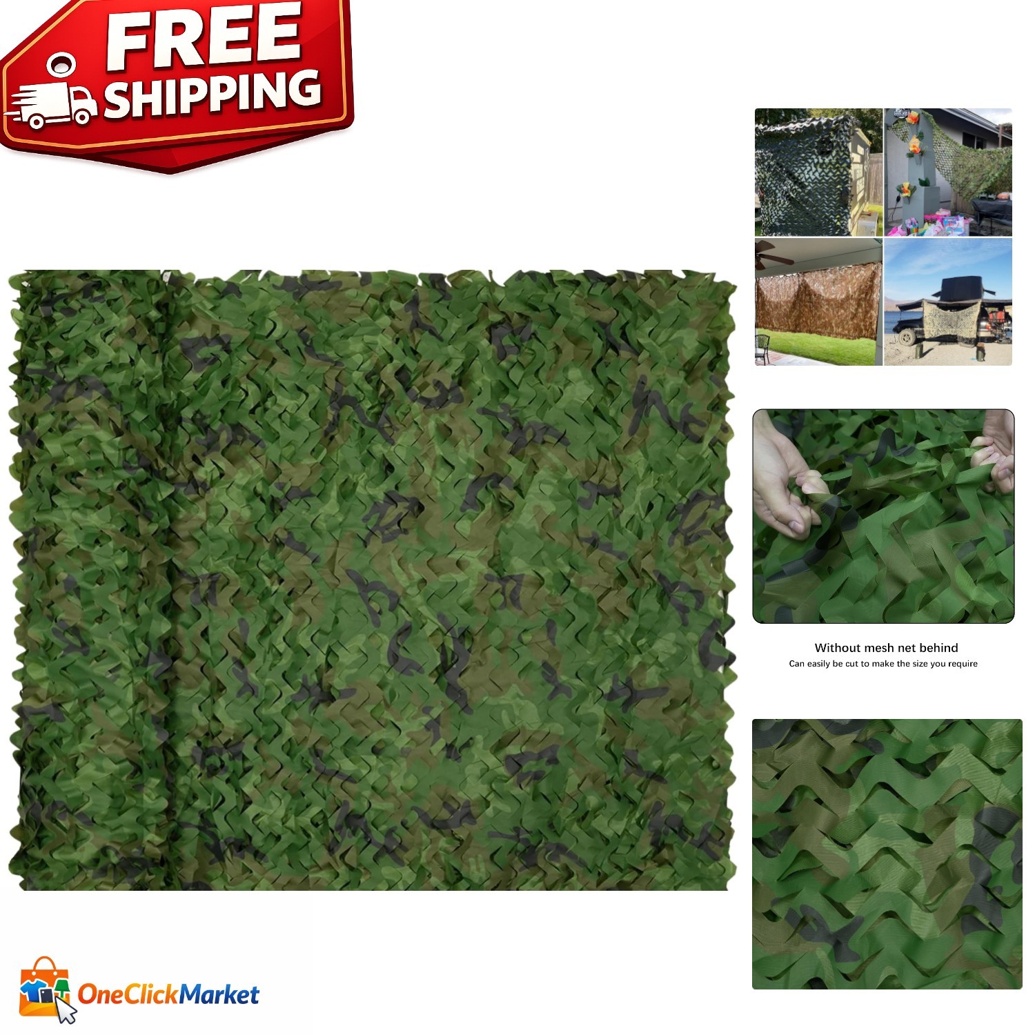 Camo Netting, Camouflage Net Blinds Great for Sunshade Camping Shooting Hunting