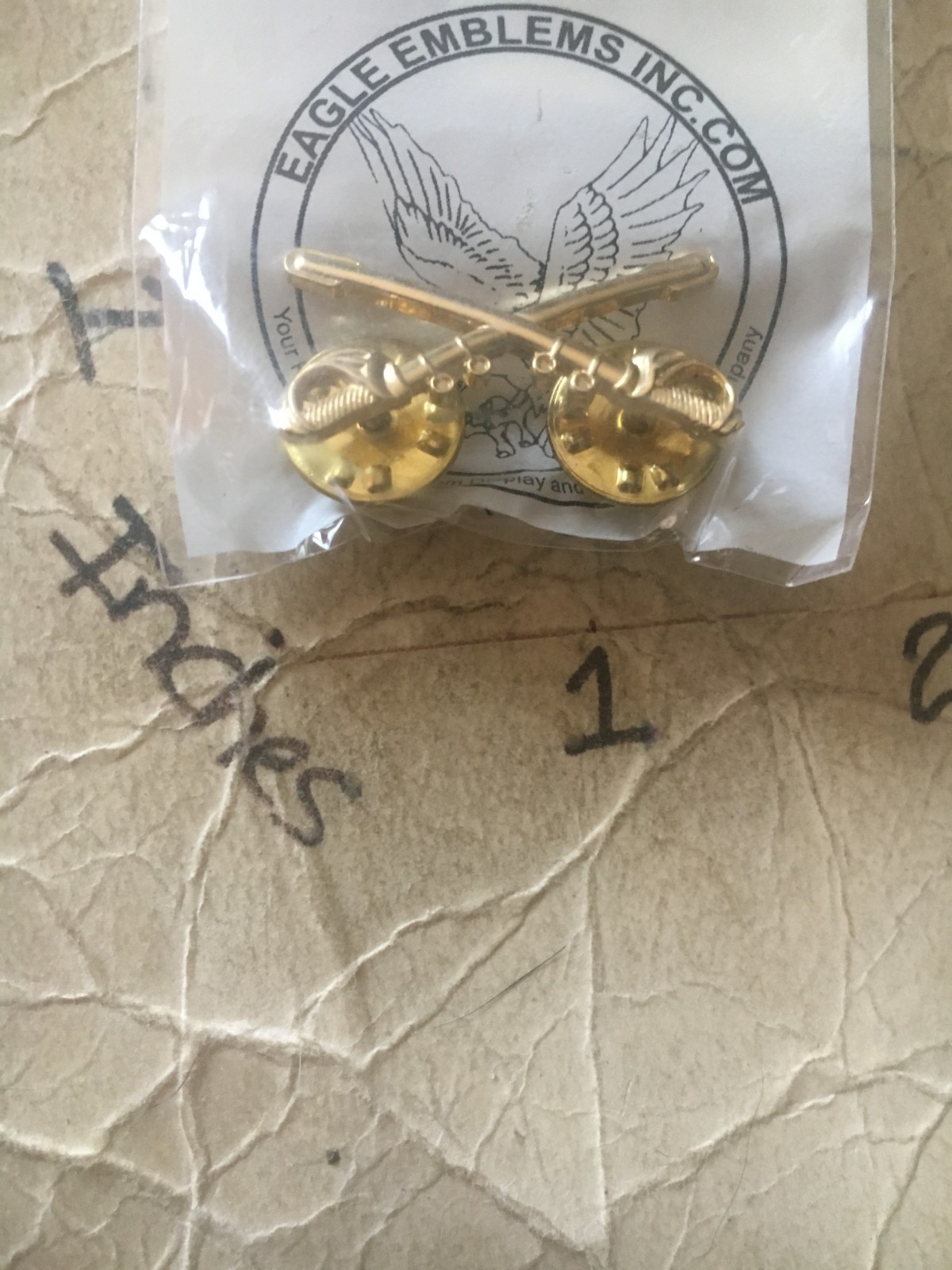 US Army Cavalry lapel PIN CLUTCH BACK 9/15/25