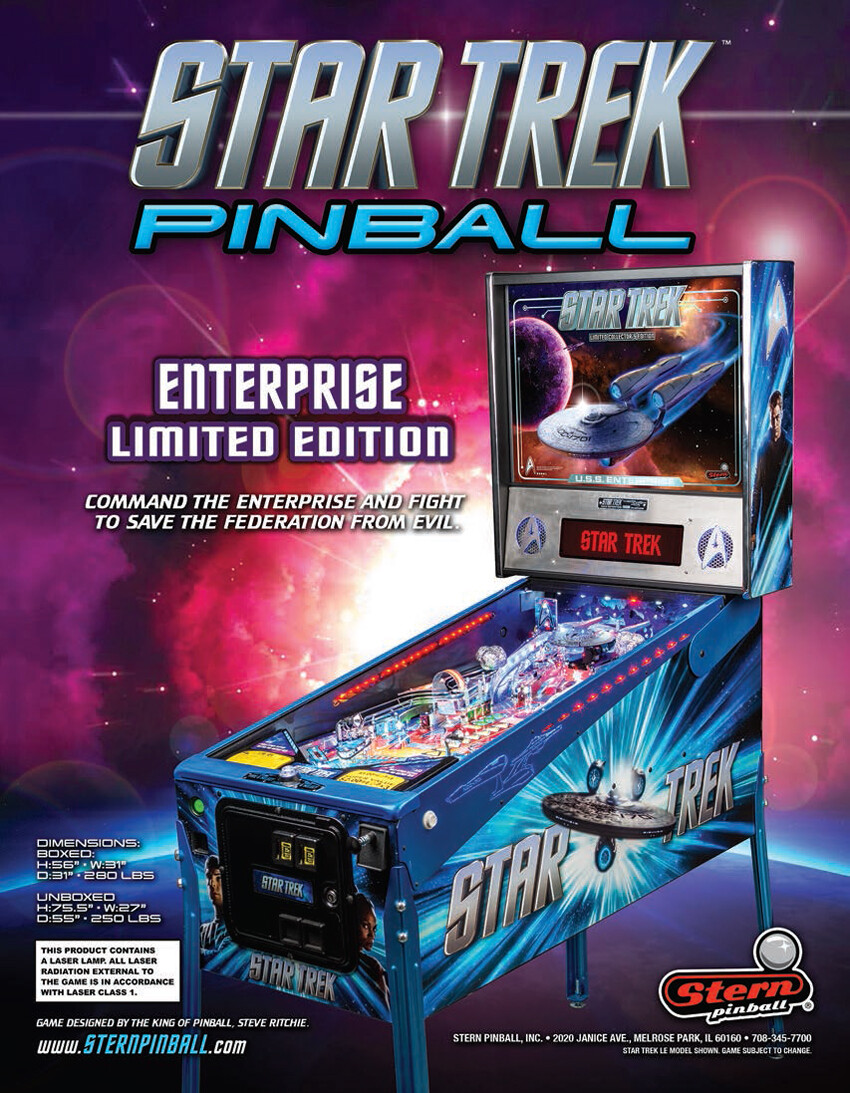 Stern Star Trek ALL VERSION Pinball Machine Rubber Ring Kit **Customize Your Kit