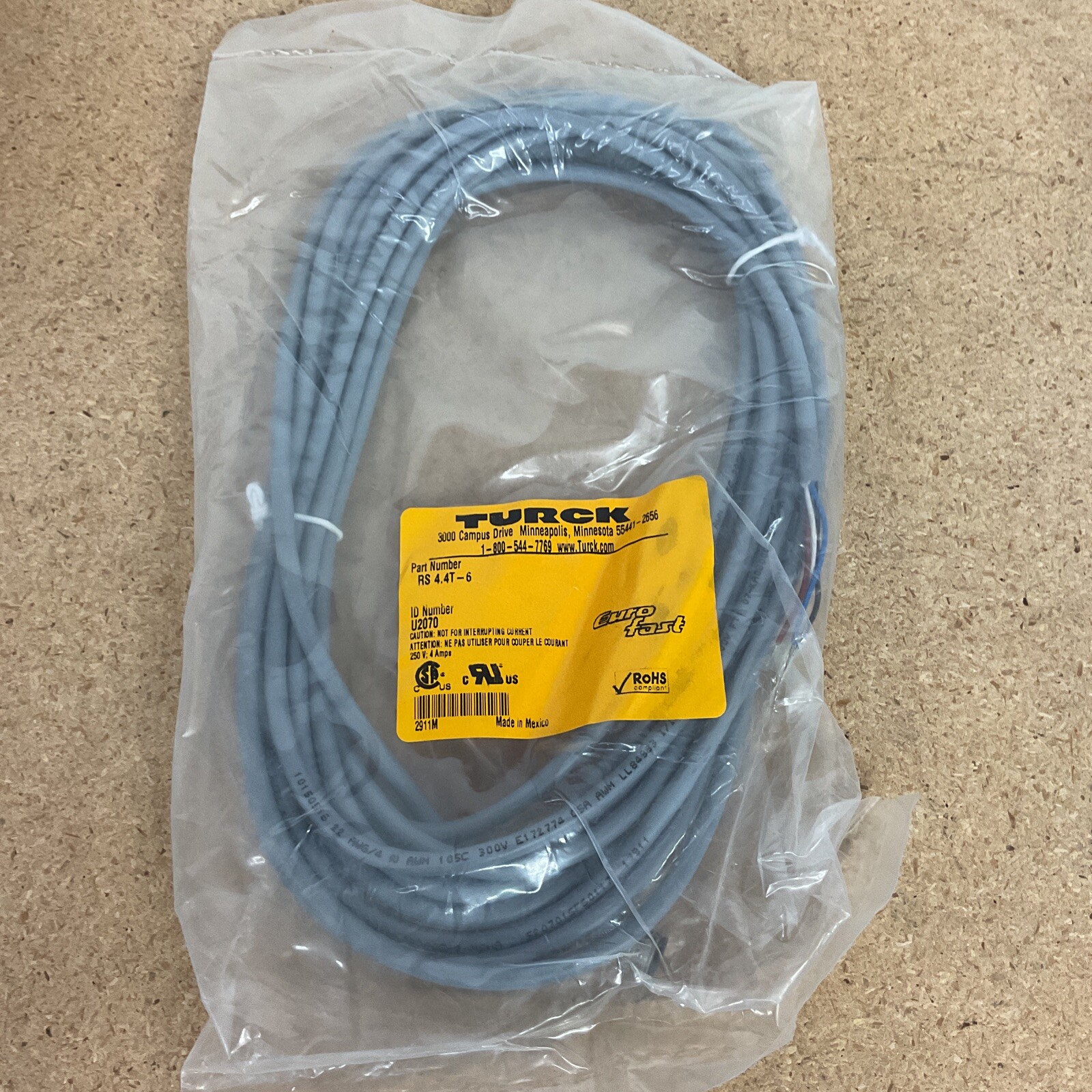RS404T-6 / TURCK CABLE, U2070, 4409M / TURCK