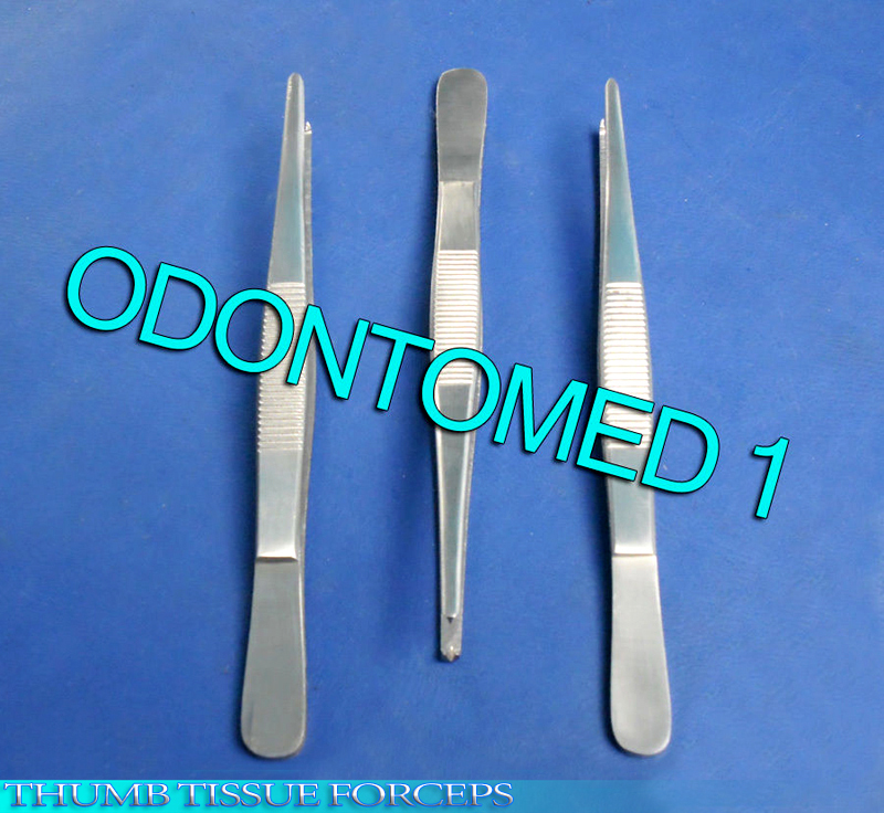 6 Thumb Rat Tooth Tissue Forceps 1x2t 5" Surgical Instruments