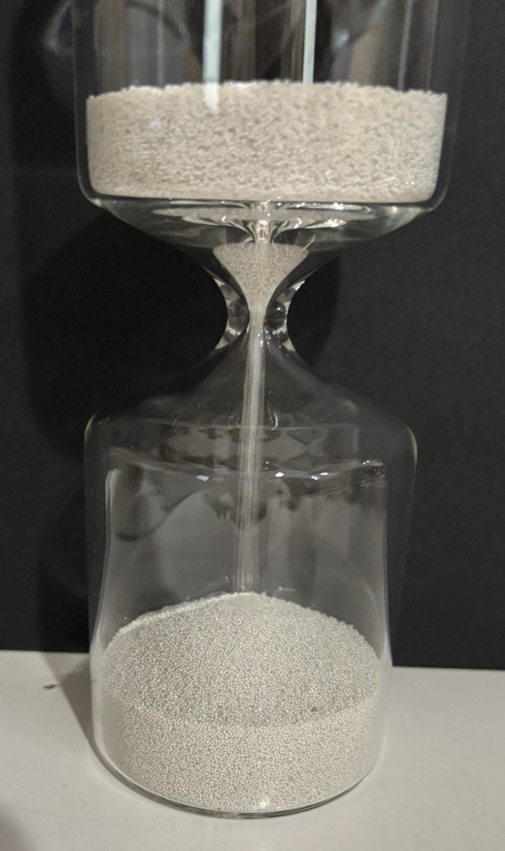 Large Glass Hourglass Sand Timer Clear Mod look