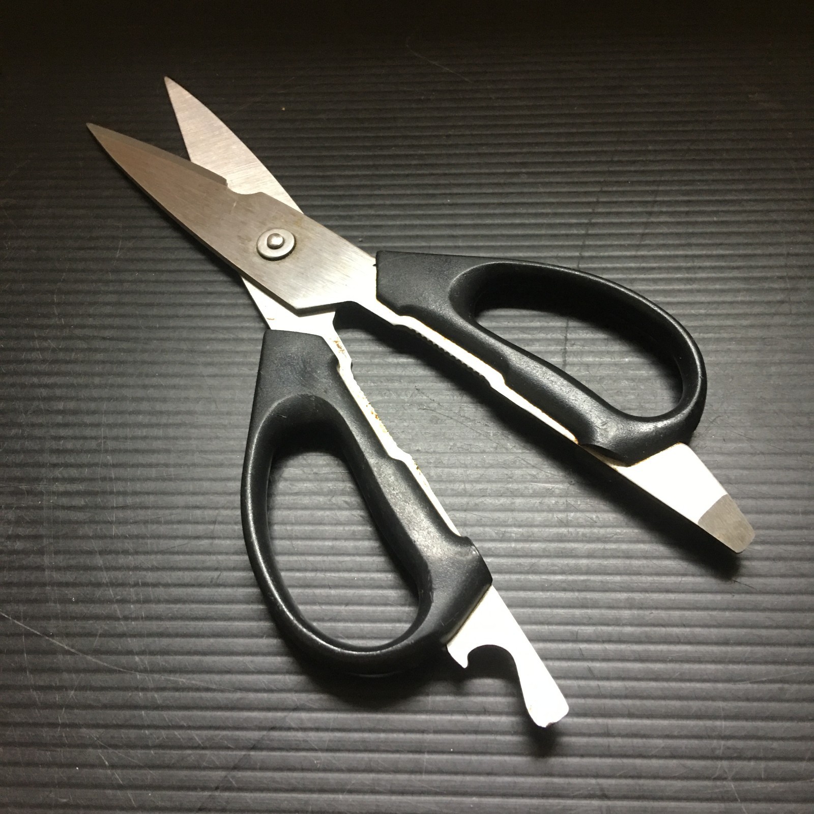 Vintage 90s Heavy-Duty Stainless Steel Scissors w/ Bottle Opener Made in Taiwan
