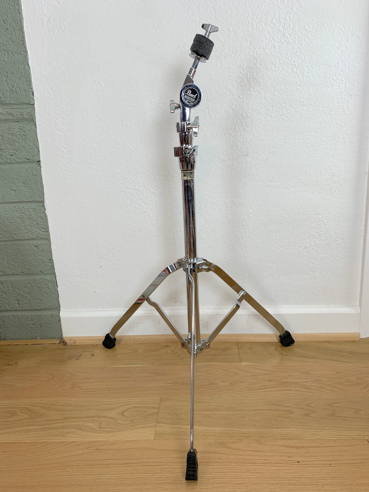 PEARL Uni-Lock Straight CYMBAL STAND 90s 00s Vtg single Braced Complete Original