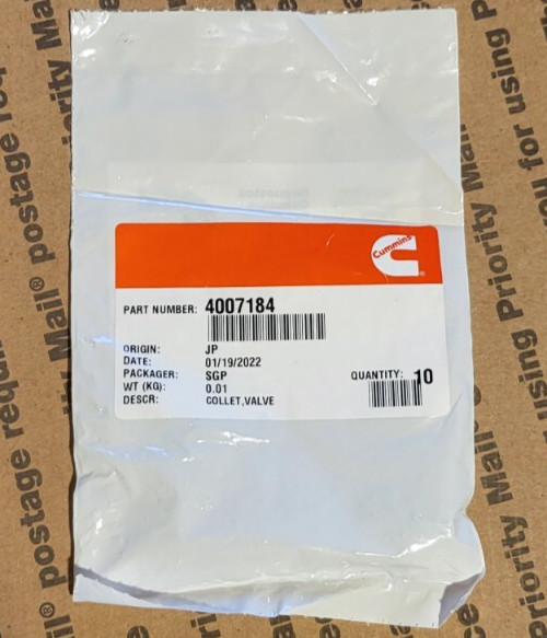 Cummins Valve Collet 4007184 - 10 Pack