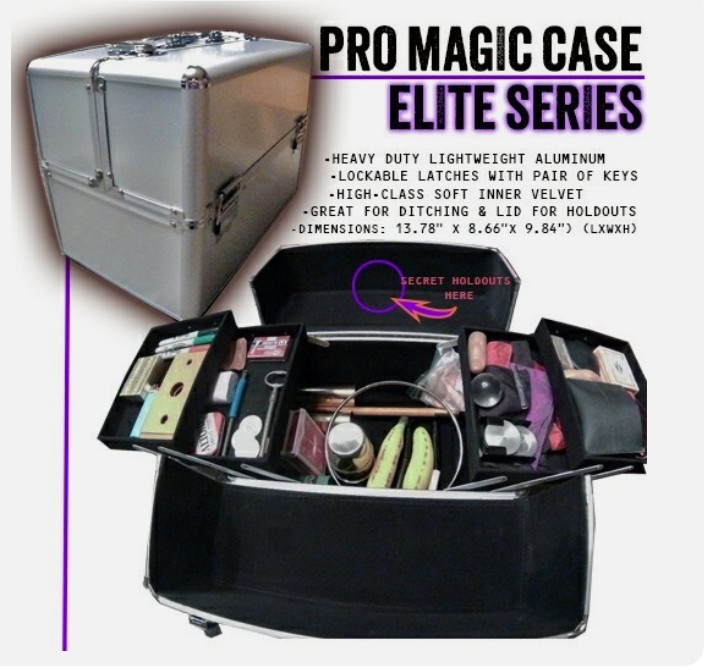 ELITE PRO CLOSE UP MAGICIANS CARRYING CASE - Elite Series Magic Trick Prop