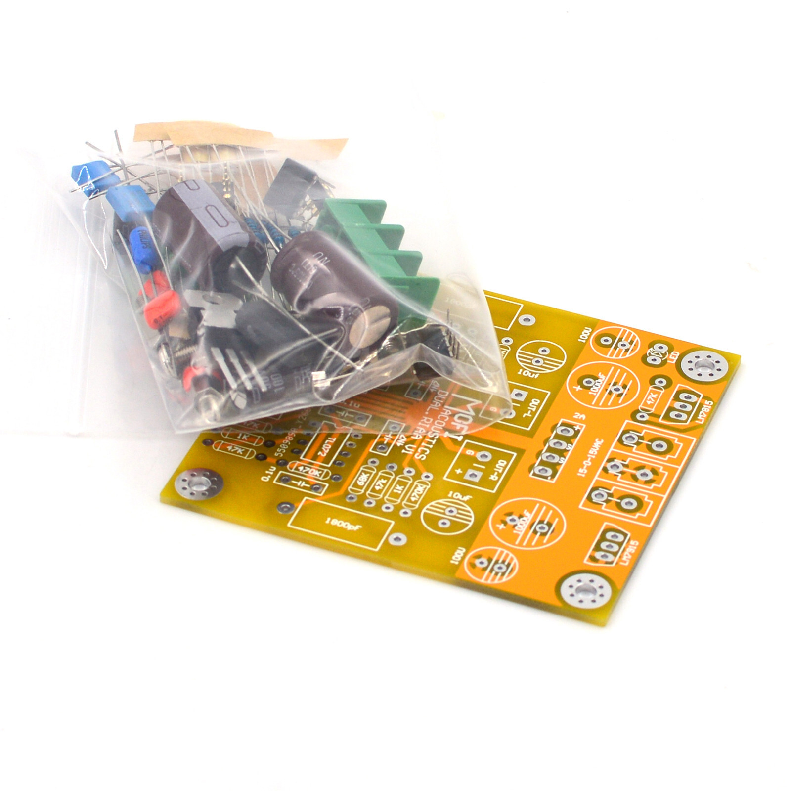 1pc Dual-OP Phono Amplifier(MM) RIAA Finished Board