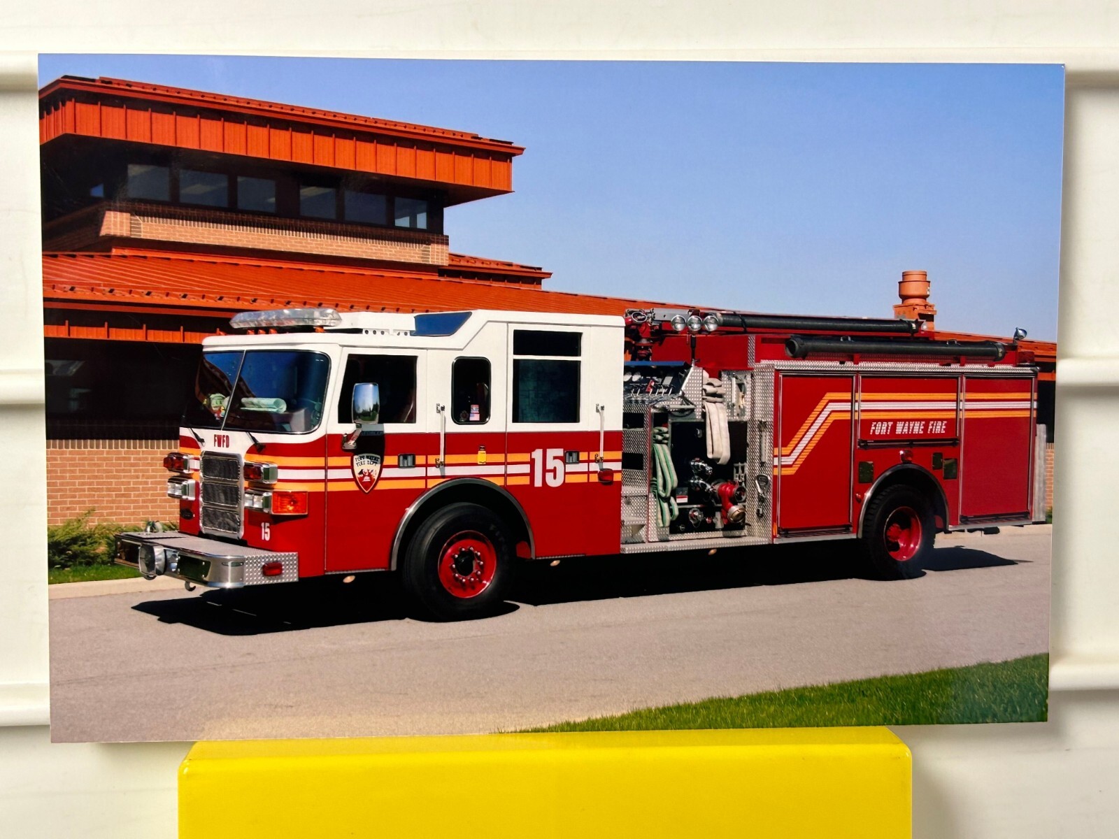 Fort Wayne IN E15 2001 Pierce Enforcer pumper 4x6 print A66