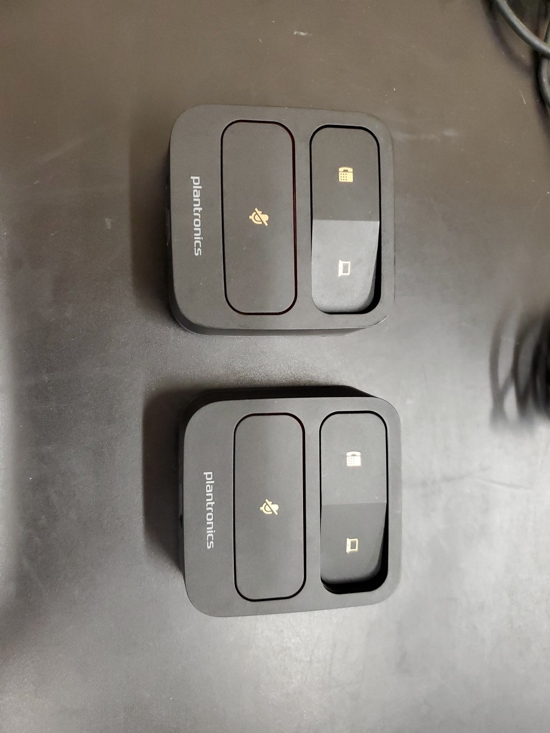 Lot of 2 Plantronics MDA100 QD Switch 205255-01 Quick Disconnect QD Headsets