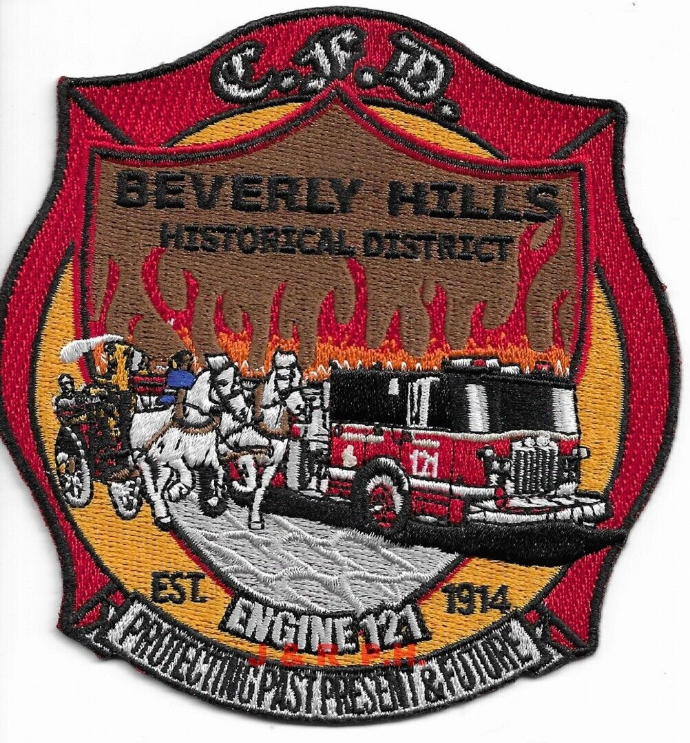 Chicago  Engine - 121, Illinois "Beverly Hills" (4.25" x 4.5") fire patch