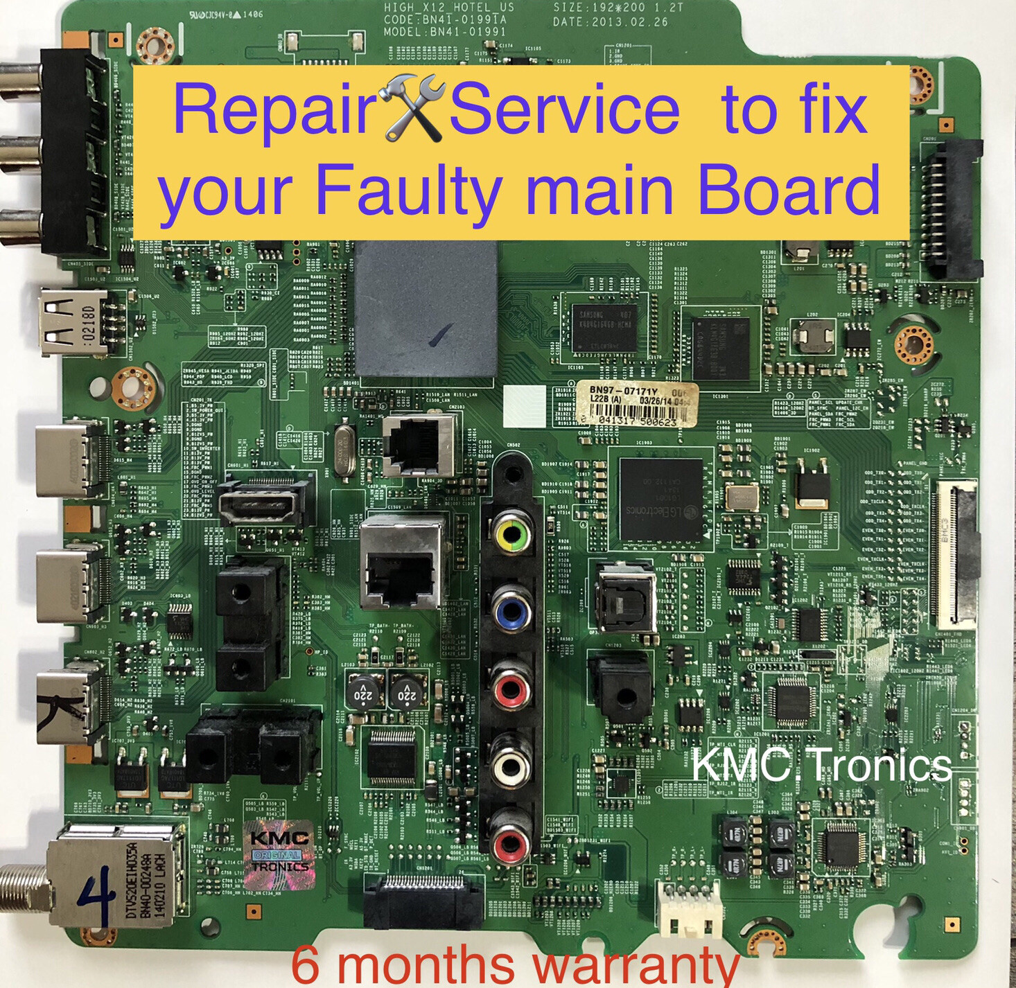 “Repair 🛠 Service” For Main Board HG55NB690QFXZA, BN94-06303Y, BN97-07171Y