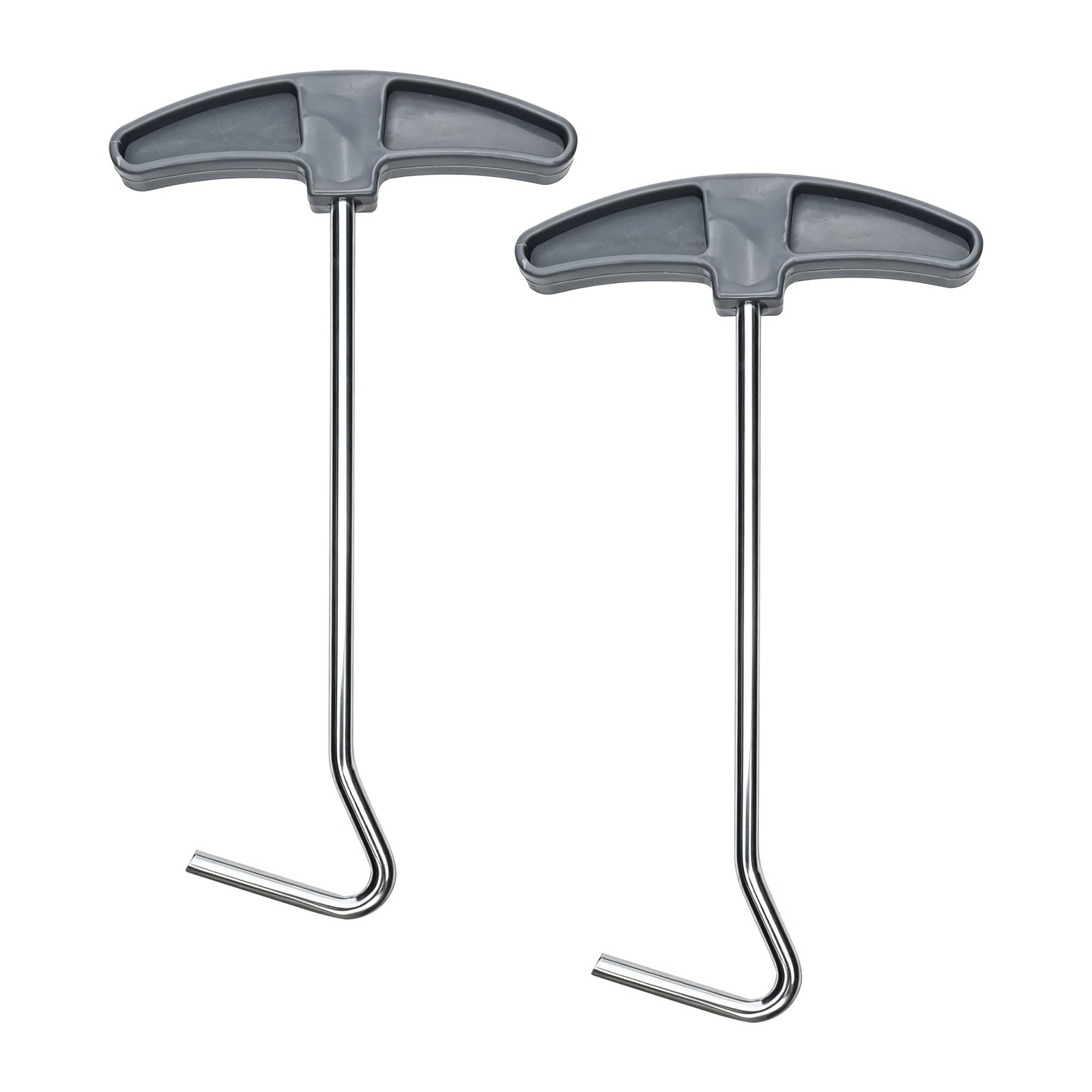 BlingKingdom 2 PCS Tent Peg Pullers, Sturdy Trampoline Spring Puller Nail...