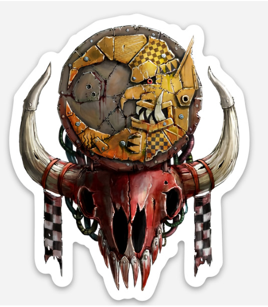 War hammer Goblin/Gobbo Sticker - 2.5" x 3"