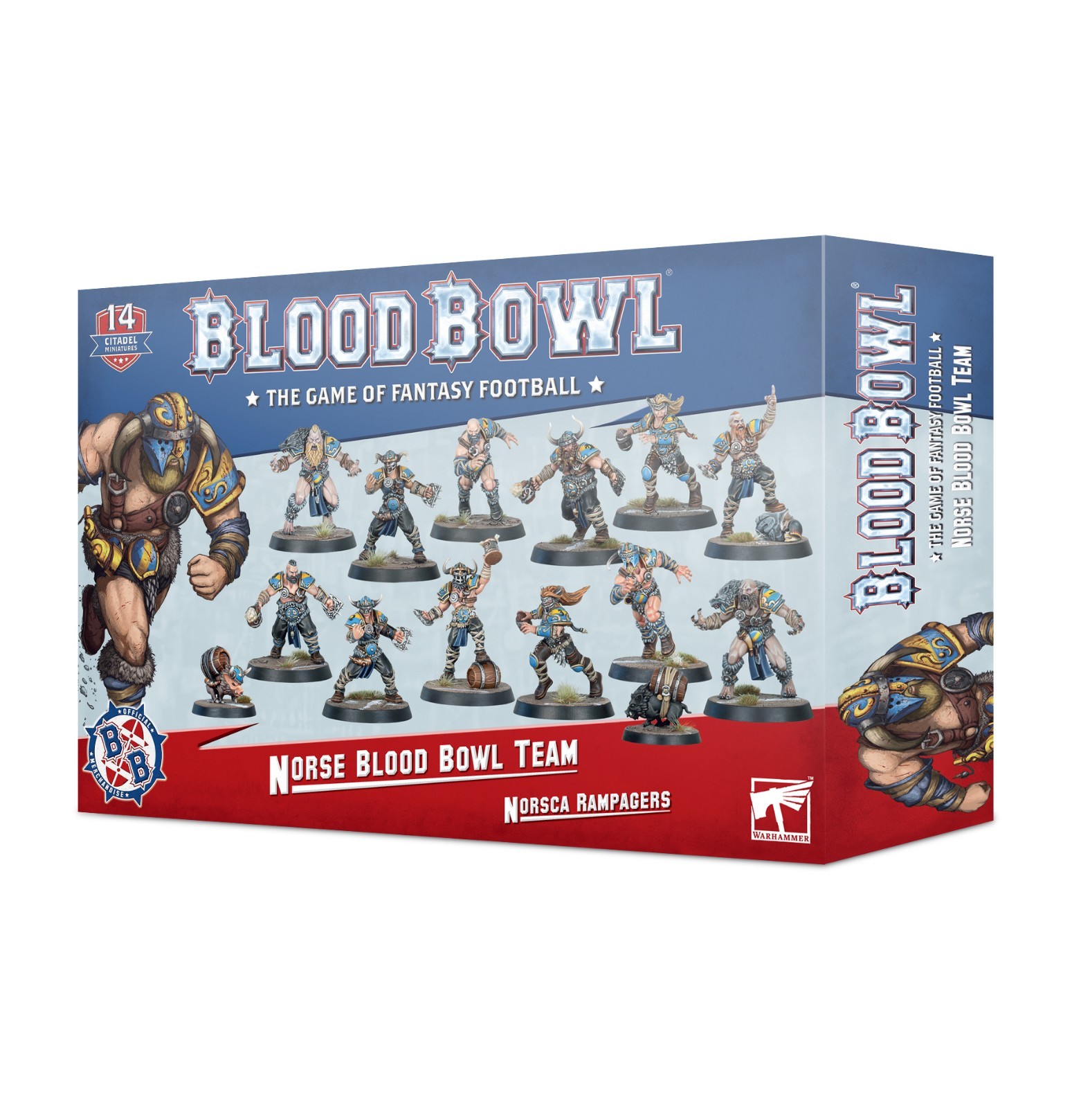 WARHAMMER BLOOD BOWL: NORSE BLOOD BOWL TEAM - NORSCA RAMPAGERS 202-24 NEW SEALED