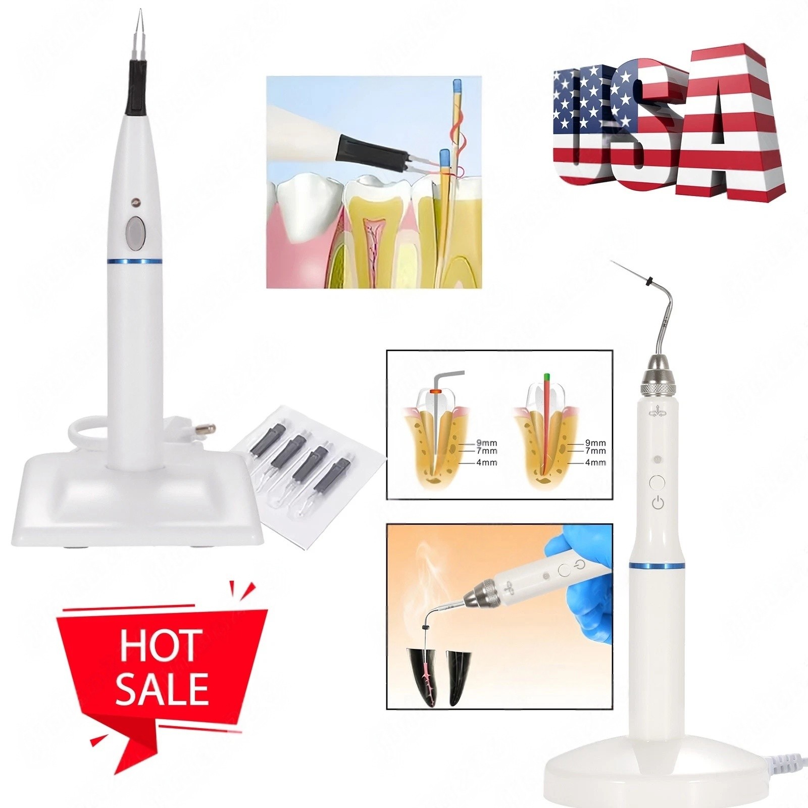Dental Endo Obturation System Heated Pen/Gutta Percha Cutter ds