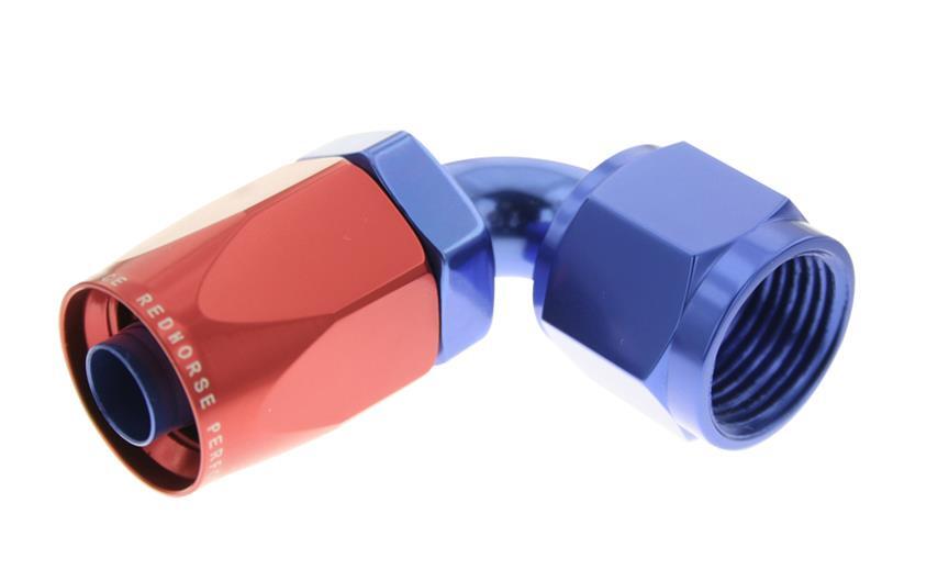 Redhorse 6090-10-1 -10 AN 90 Degree Female Aluminum Hose End-Non Swivel