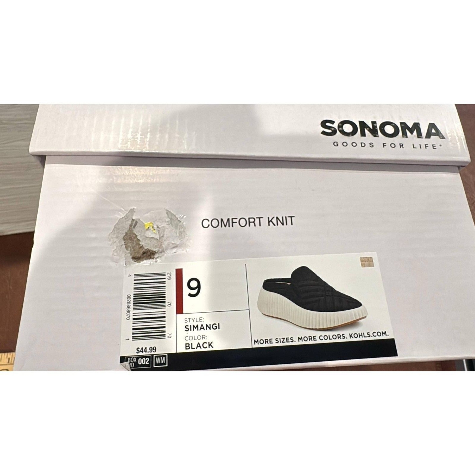 Women's Black Sonoma size 9 Style Simangi Black Comfort Knit