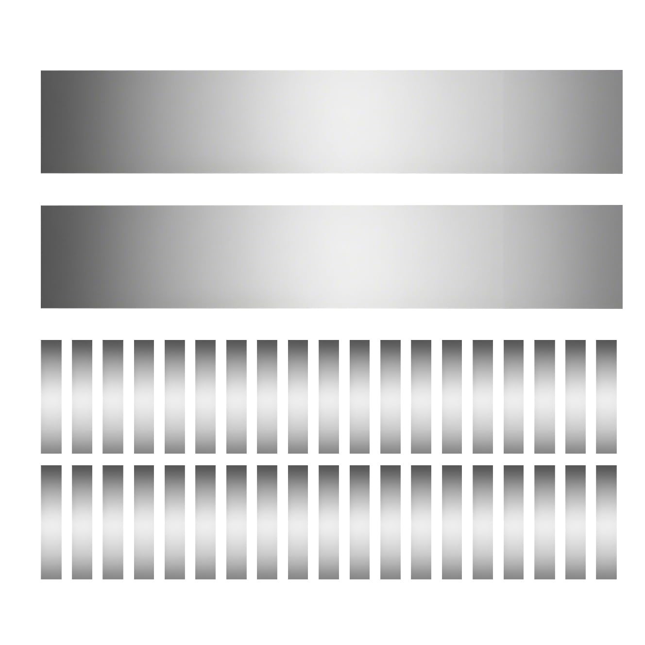 50pcs Shim Stock Assortment - Stock Metal Shimsï¼Œ304 Stainless Steelï¼Œ1 Wid...