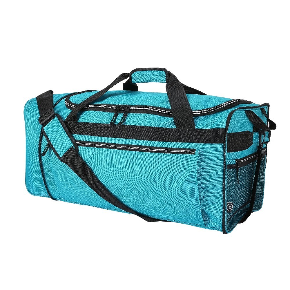 Large 28-Inch Expandable Rolling Duffel Bag with Wheels for Travel Teal