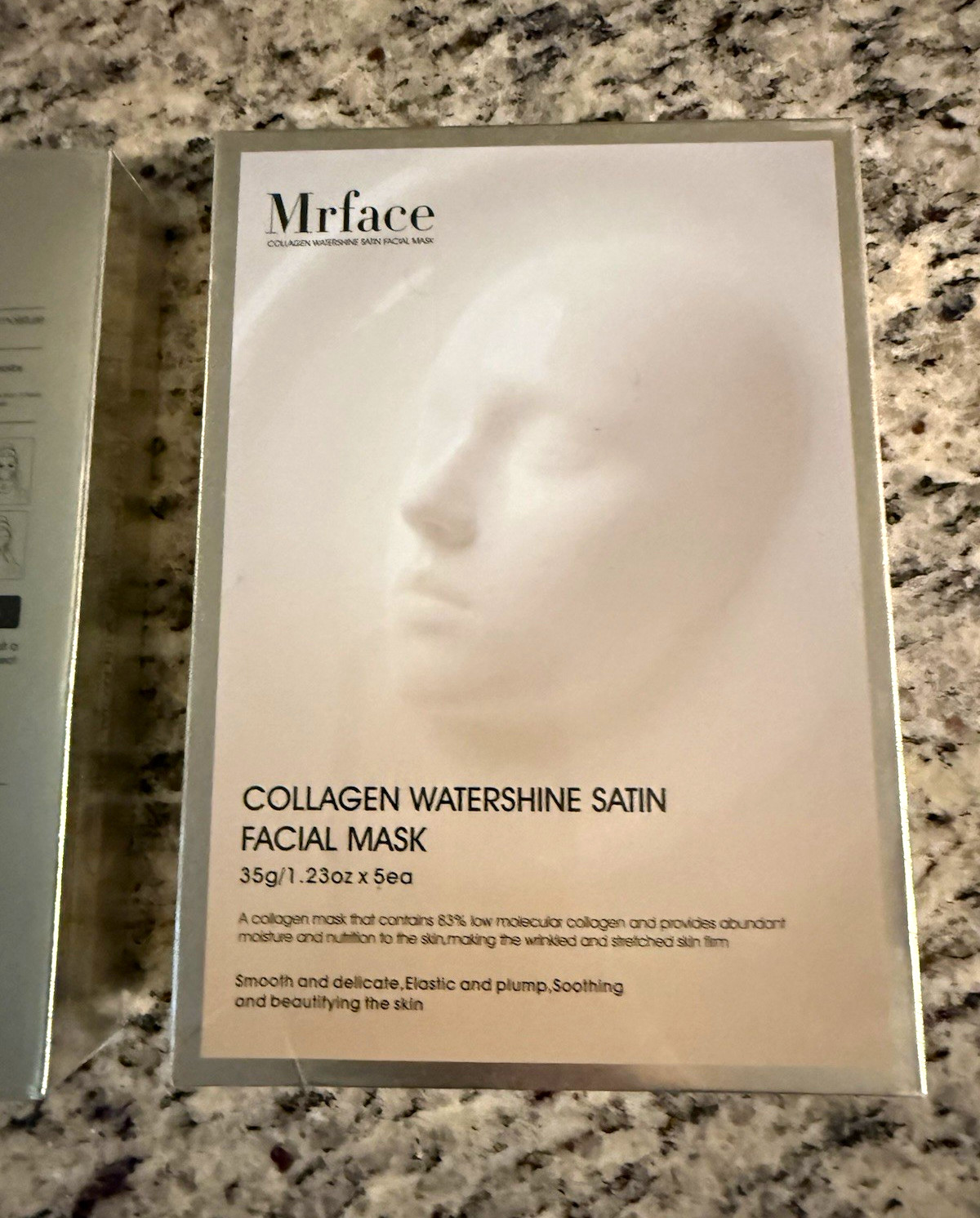 Mrface Collagen Watershine Satin Face Mask 10ct 1.23oz Exp 2028