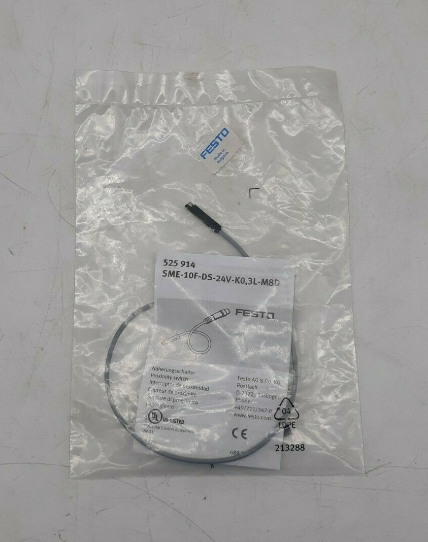 Festo 525 914 SME-10F-DS-24V-KO,3L-M8D Proximity Switch