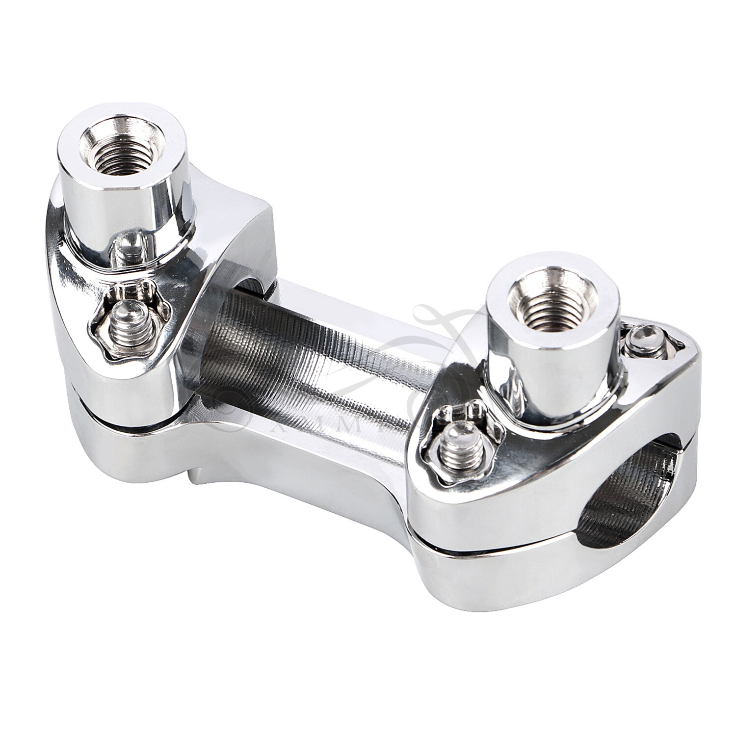 Chrome 1.7" Handlebar Risers Top Clamp For Harley Fat Boy Heritage Softail FLSTC