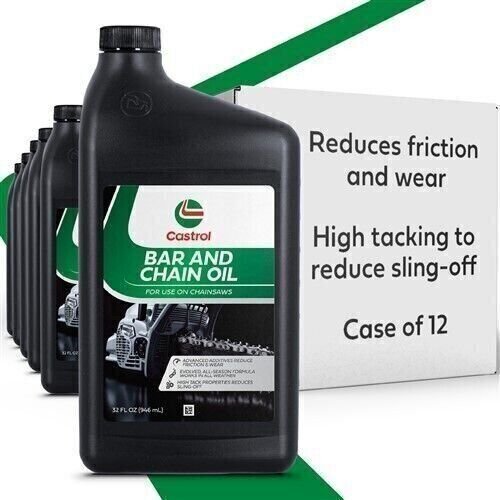 Castrol 215309 Bar and Chain Oil For Chainsaws – All Season Formula – Case of 12
