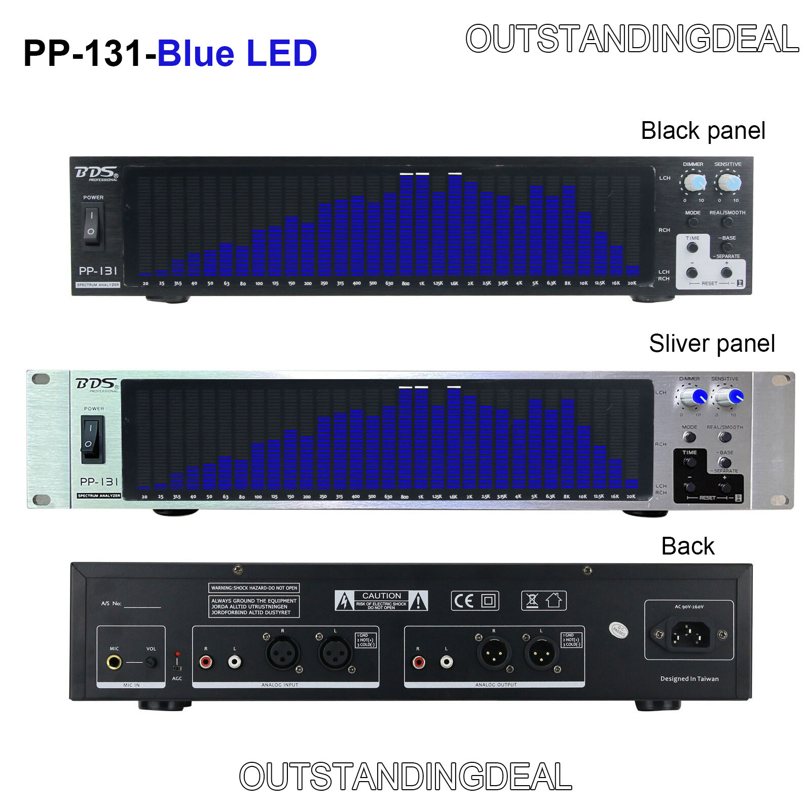 BDS PP-131 / PP-31 Digital Audio Spectrum Analyzer Display VU Meter 31-Segment #