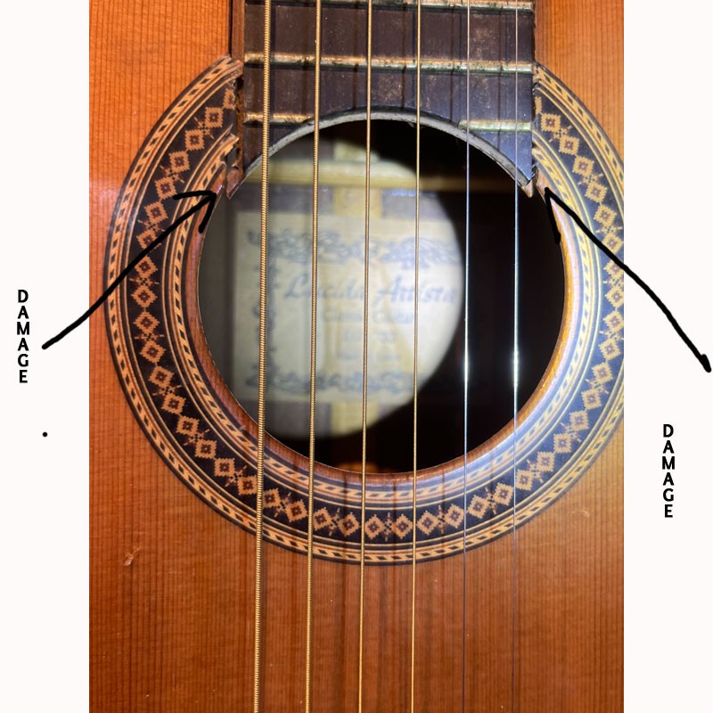 Vintage Artista Classical Guitar Lucida LG 755 Made In Spain "As Is" No Case