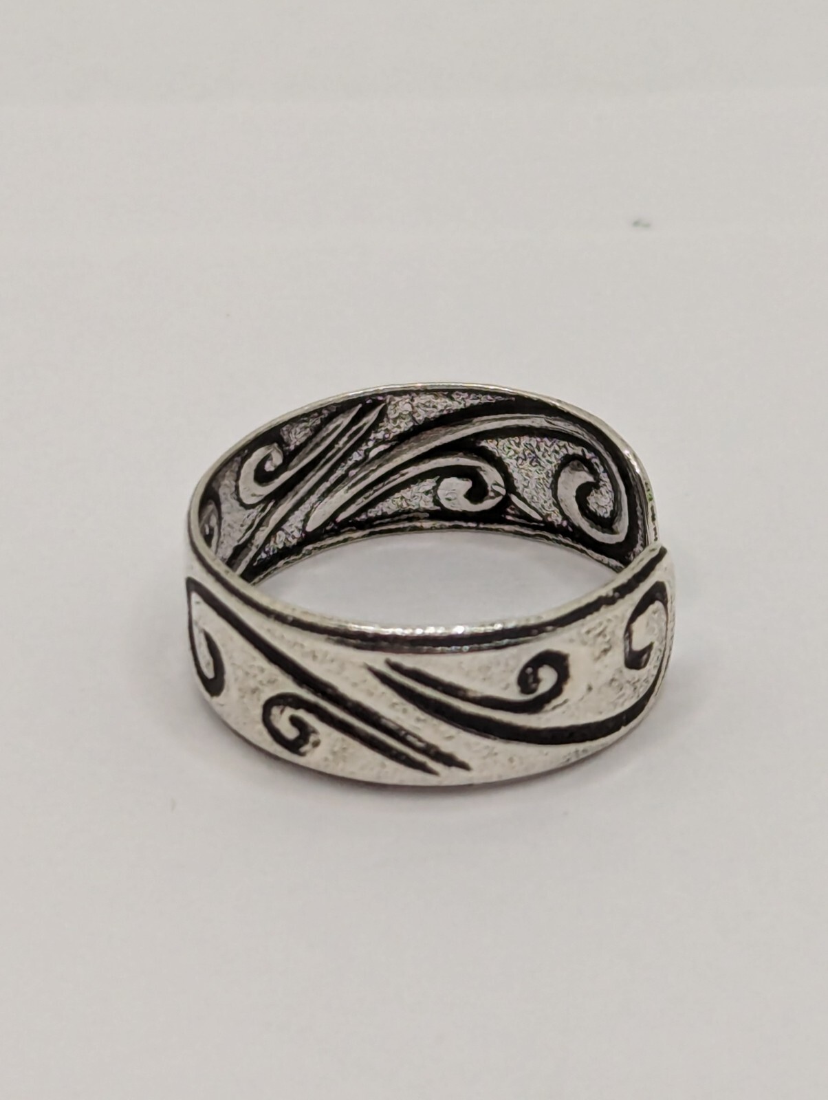 Sterling Silver Toe Ring. Whimsical Swirls Design. Adjustable Size. 925 Silver