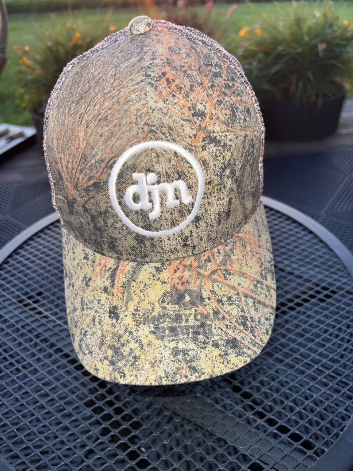 DJM Camouflage fabric mesh ecological Services Hat Cap Snapback One Cap EUC